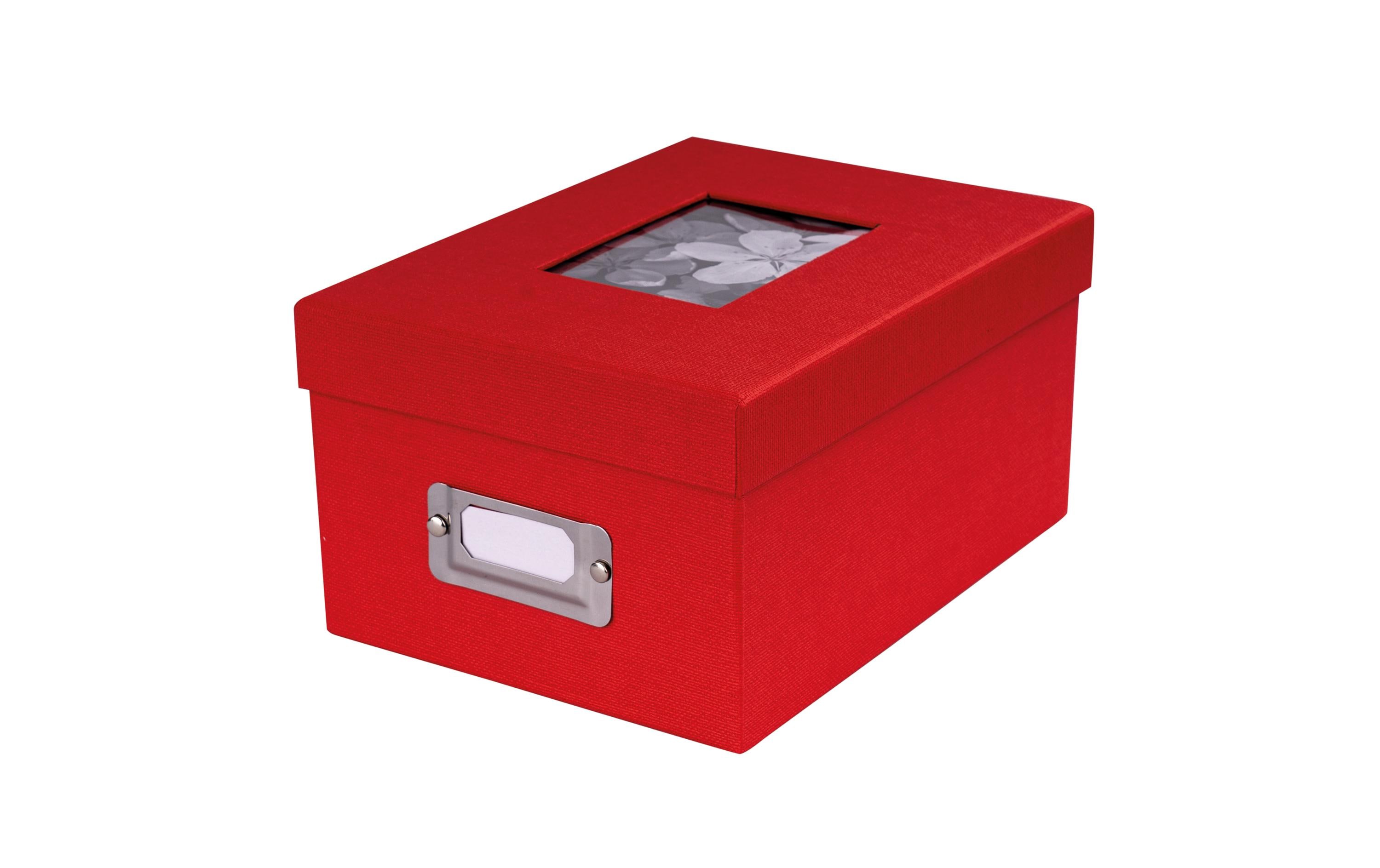 Fotobox Unitex 10 x 15 cm, RotGeschenkbox für schöne Fotos und unvergessliche Erinnerungen