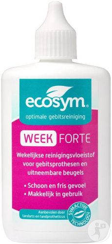 Ecosym Week Forte Nettoyage Hebdomadaire Des Prothèses Dentaires 100ml