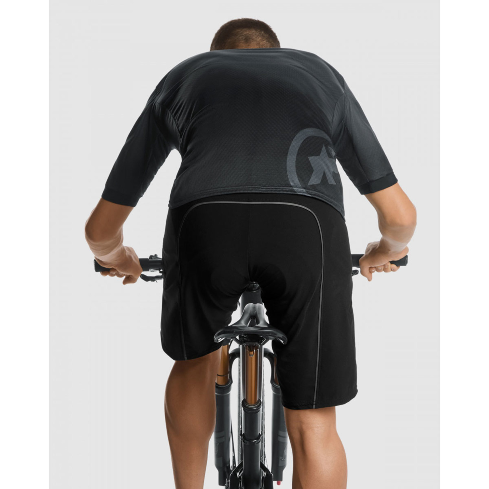 Assos Trail T3 MTB Fietsshirt Korte Mouwen Donkergrijs/Grijs Heren