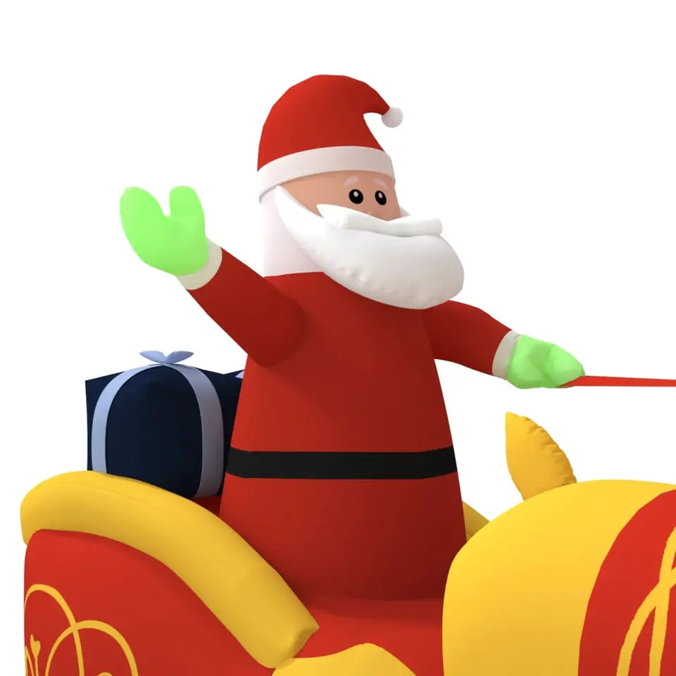 vidaXL - Opblaasbare Kerstman - 130 cm