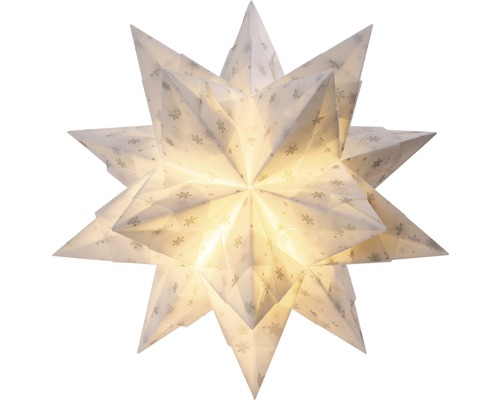 Bascetta Sterrenset wit/zilver 32 bladeren Ø 20 cm