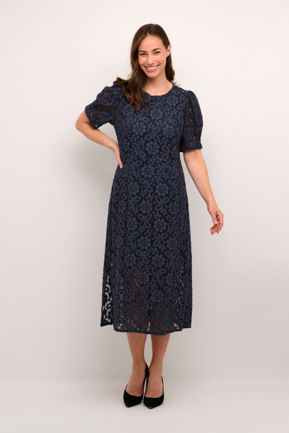Cream CREbana Dress Total eclipse