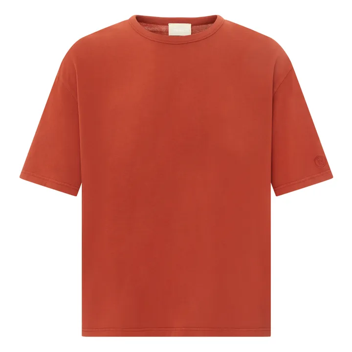 SMALLABLE BASICS T-Shirt Oversize Homme Coton Bio | Terracotta