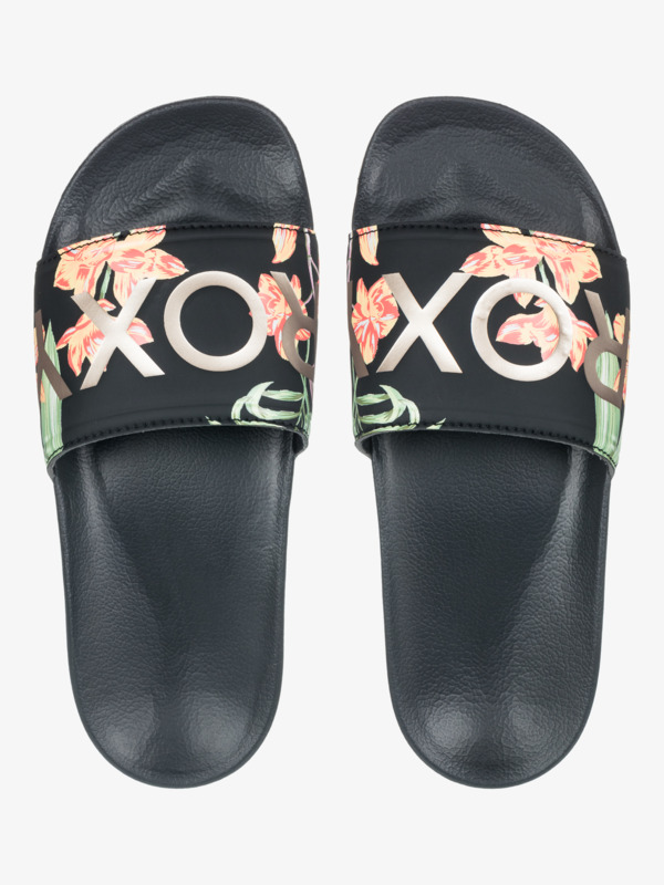 Slippy Ii Sandales Noir Femme