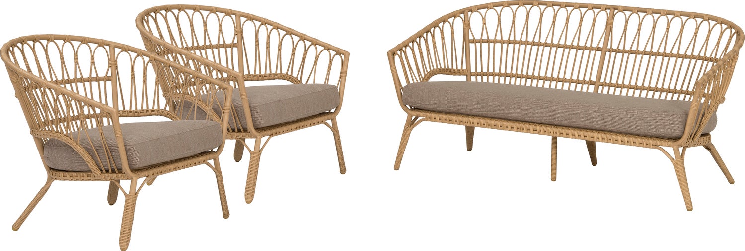 Intratuin 4-zits loungeset Didi naturel