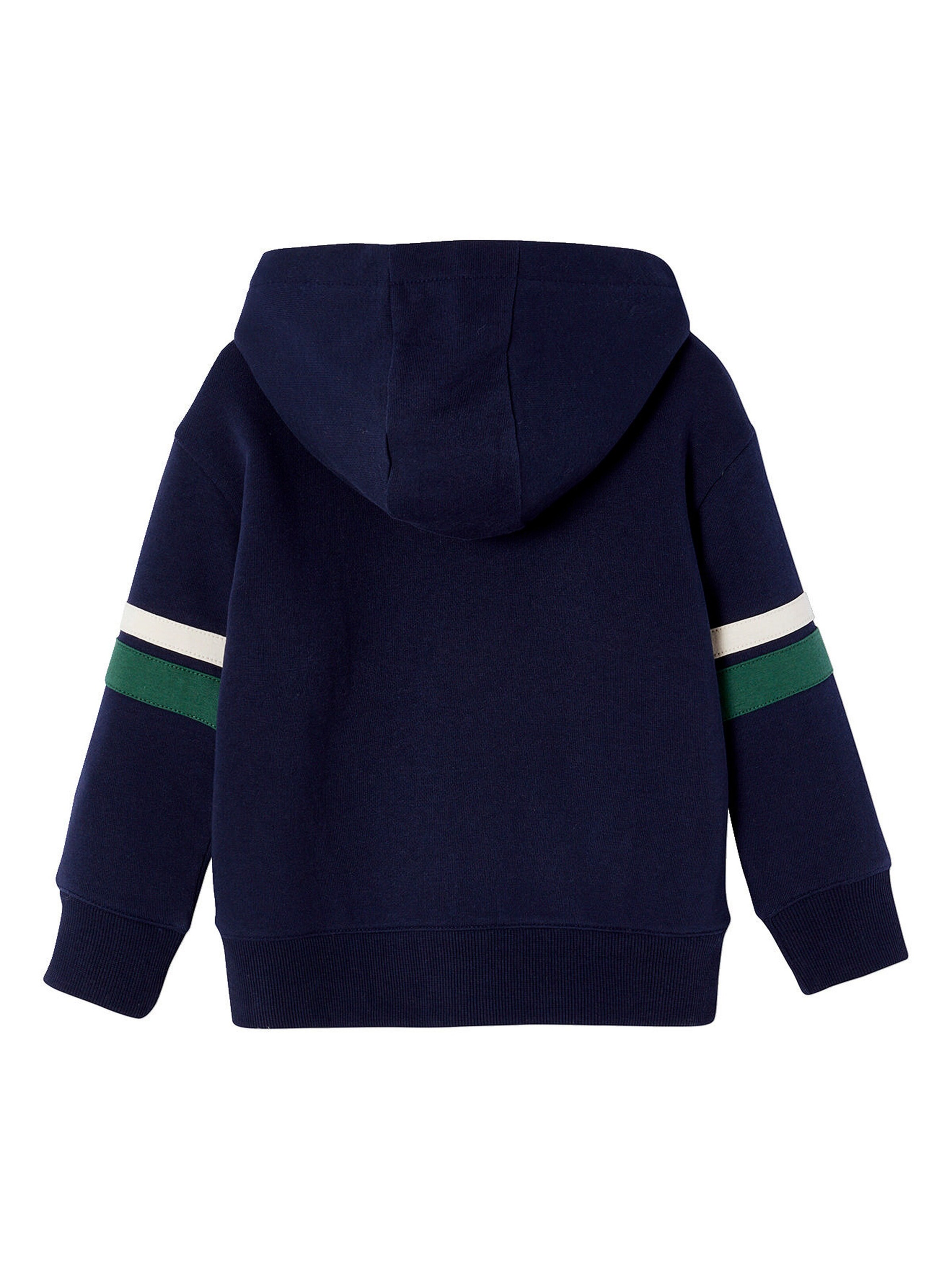 Vertbaudet Jungen Kapuzensweatjacke mit Teddyfleece-Futter marine