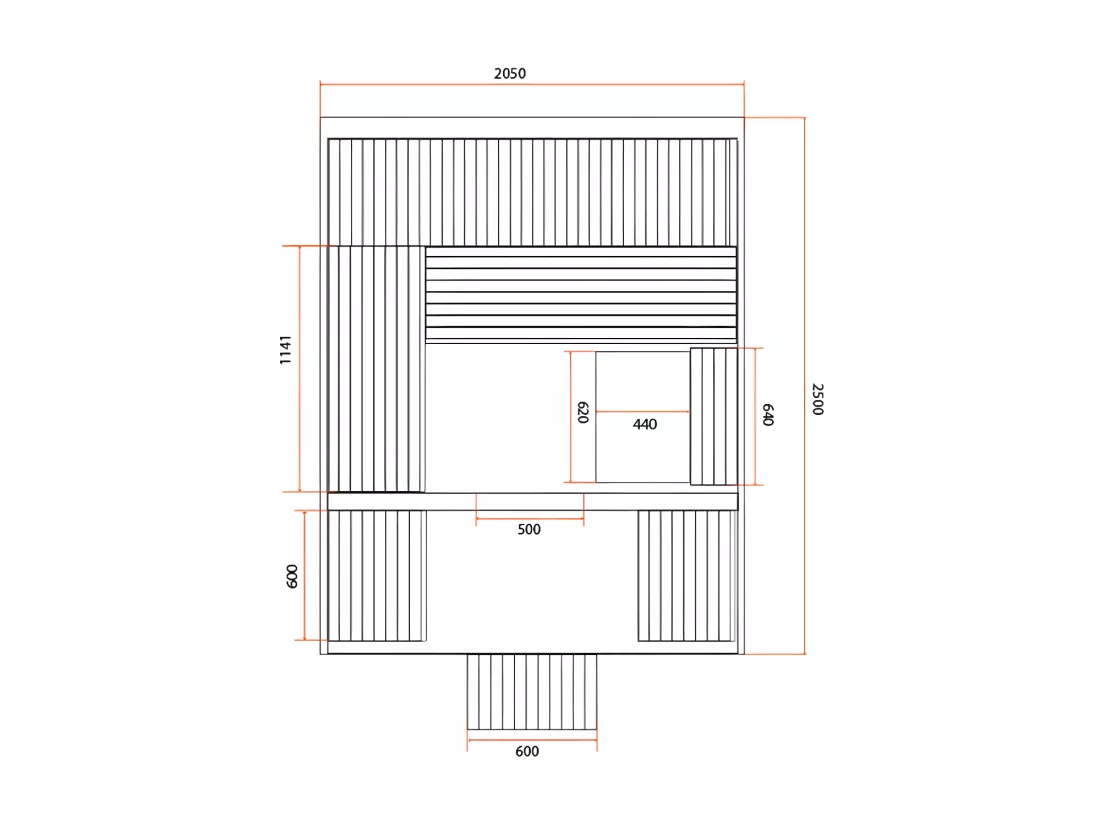 Sauna traditionnel d'extérieur Gaïa Luna - Holl's
