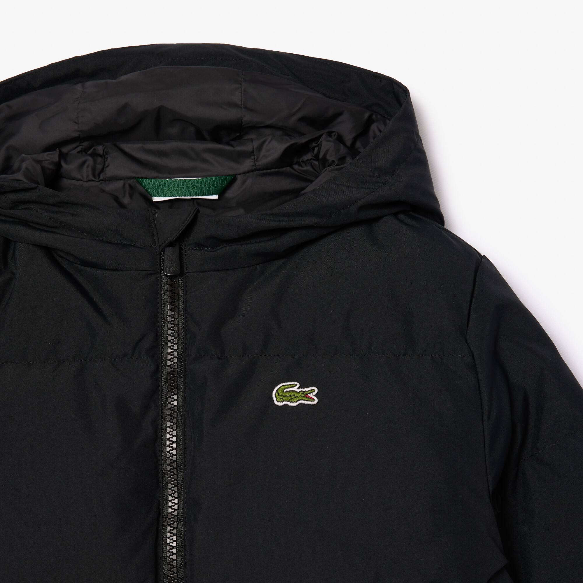 Lange recycelte Puffer-Jacke Jacken & Mäntel - Schwarz - Lacoste - Kinder