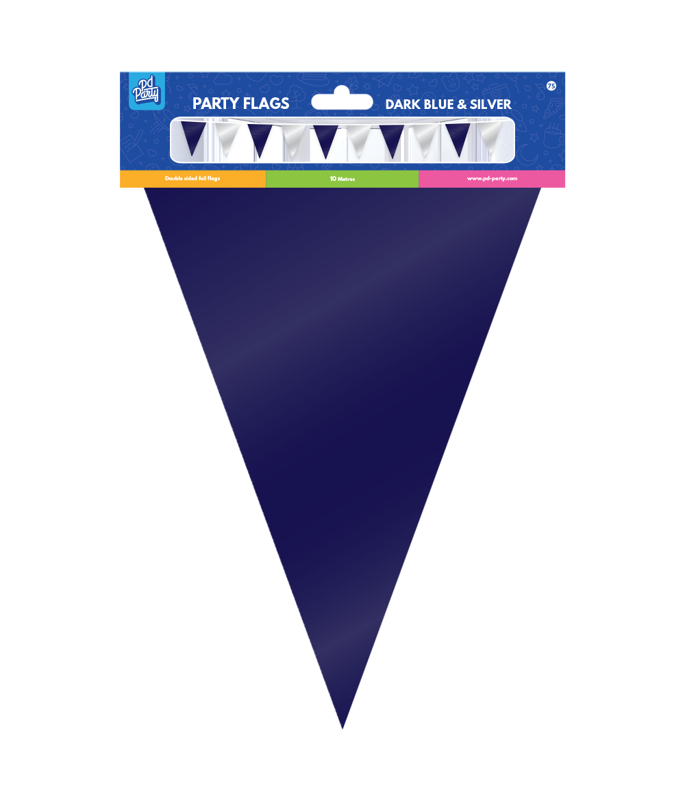 Blauw Zilveren Slinger Metallic 10m