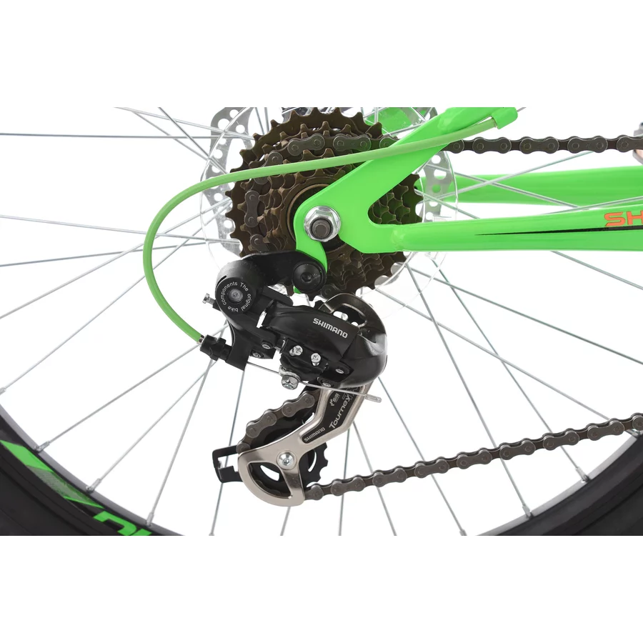 KS Cycling Kinder-Mountainbike 24 Zoll  Fully Xtraxx Grün-Orange