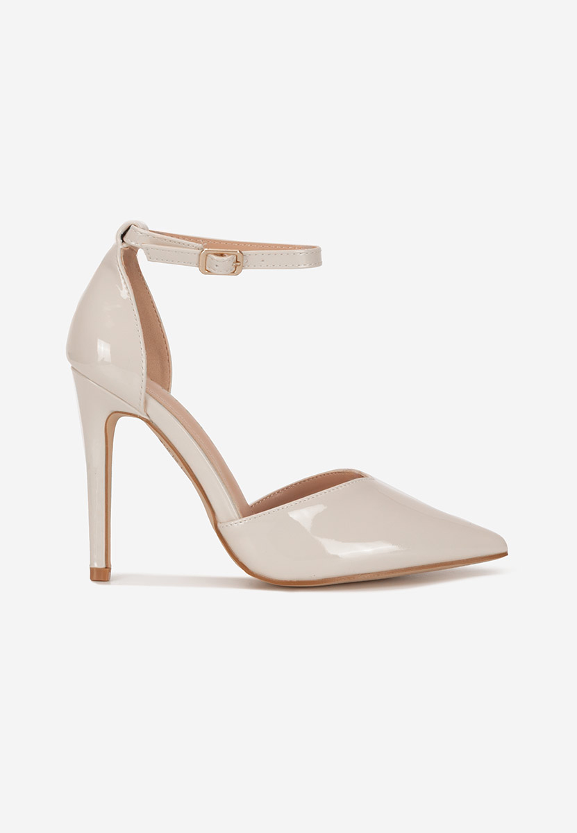 Chaussures à talon fin beige Nedera