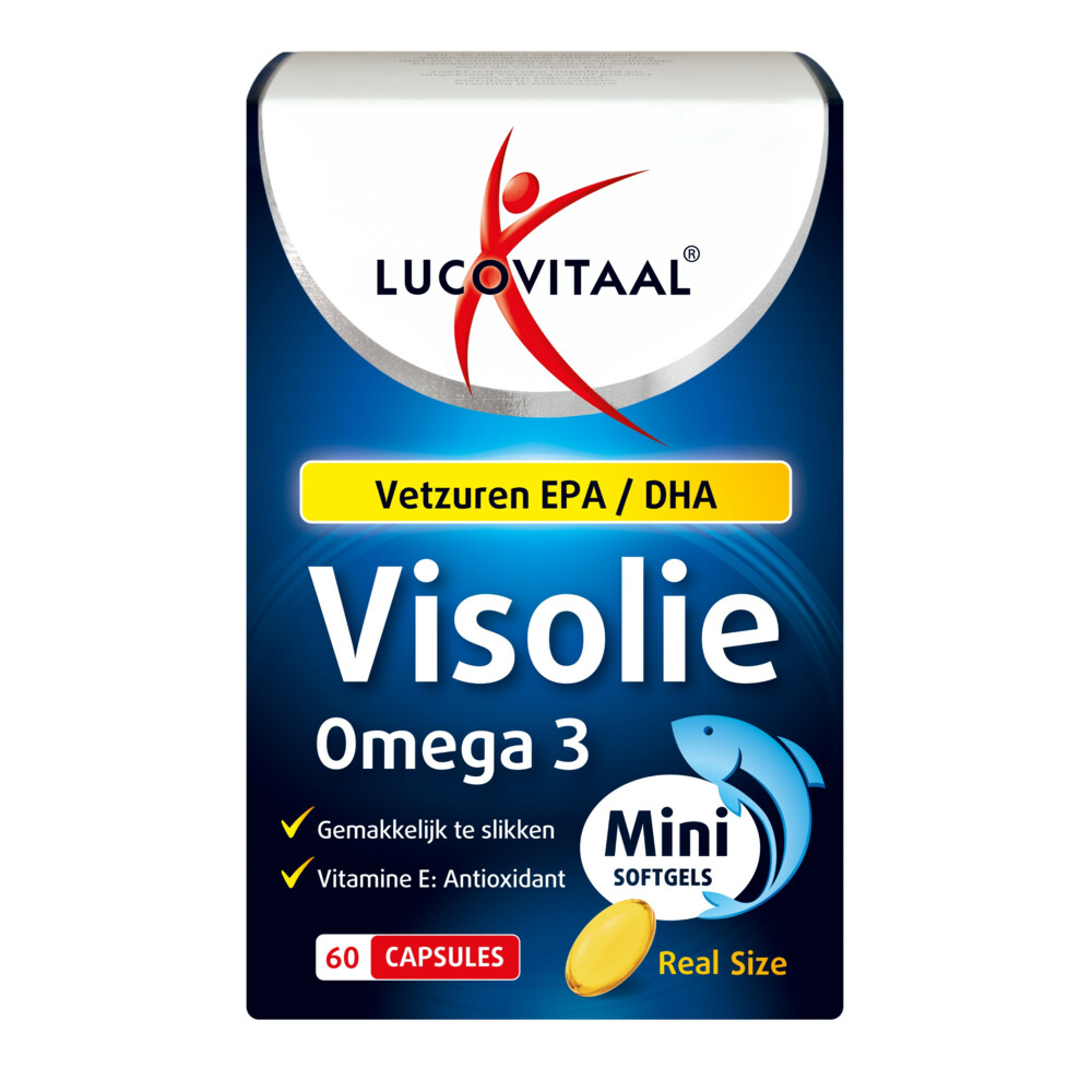 Lucovitaal Visolie Omega 3 mini softgels60 softgels