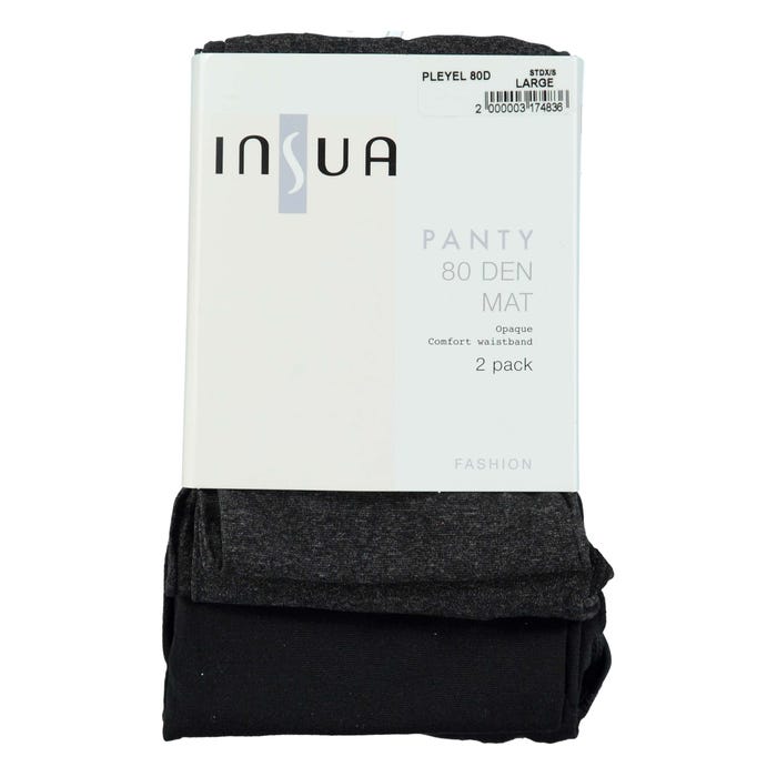 inSua-2-pack panty Pleyel 80 DEN
