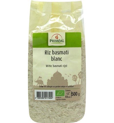 Priméal Witte Basmati Rijst Bio (500 gr)