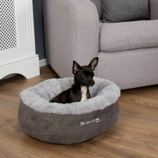 Cosy cat bed Scruff gris pour chat et petit chien