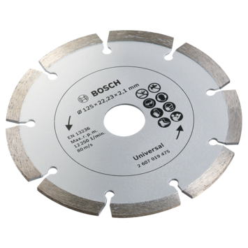 Bosch haakse slijper PWS 850-125 Systembox