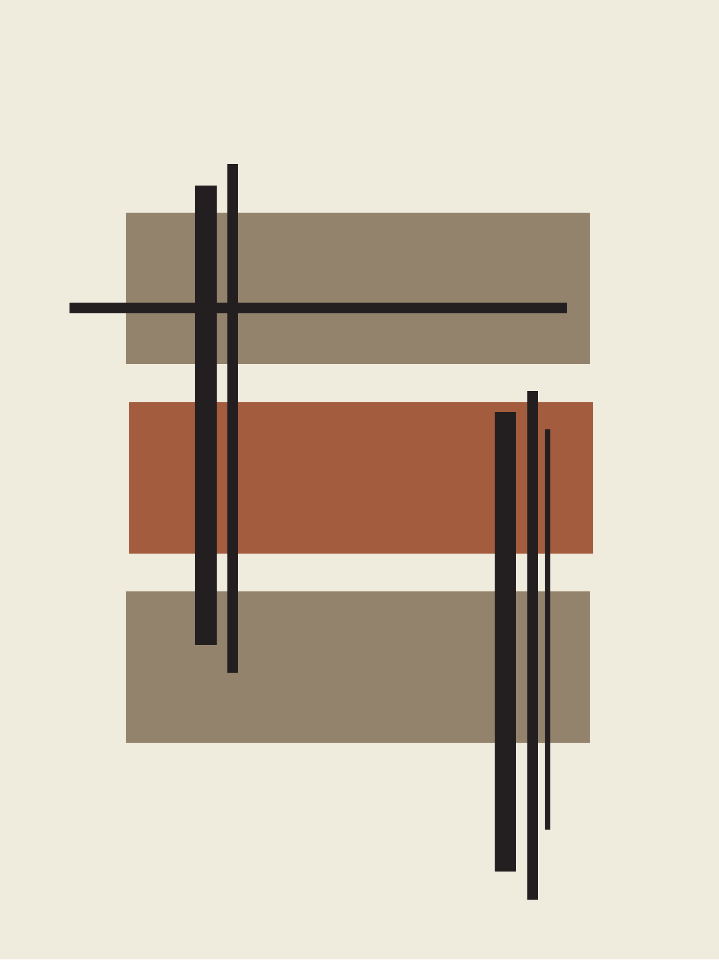 Poster Abstract sand 30 x 40 cm