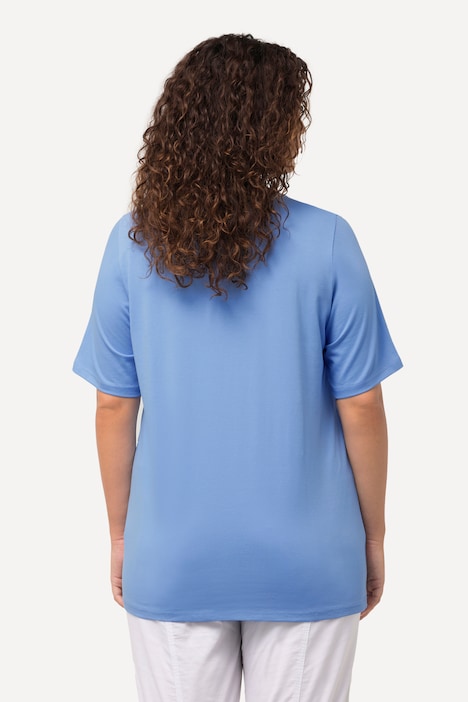 T-Shirt, A-Linie, Rundhalsausschnitt, Halbarm