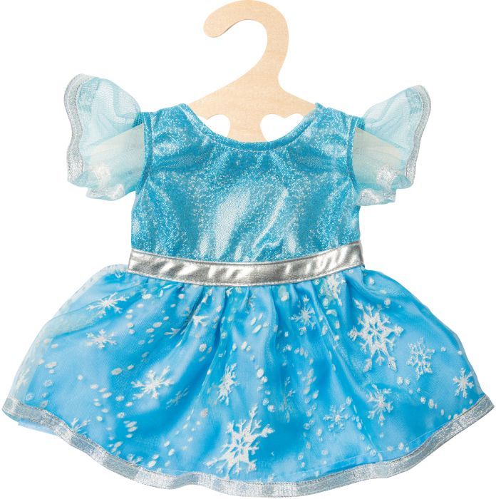 Puppenkleidung KLEID EIS-PRINZESSIN (35-45cm) in blau