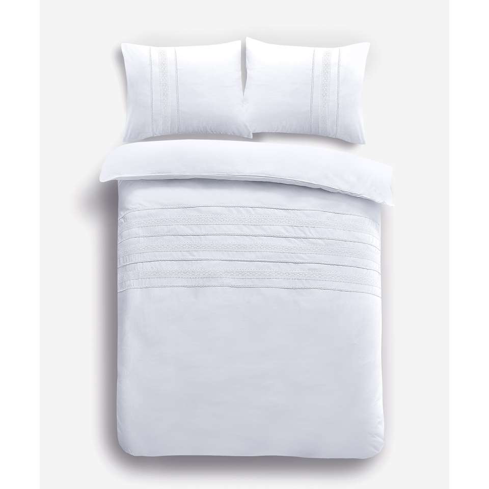 Papillon Deluxe dekbedovertrek Madrid - 240x200/220 cm - Wit