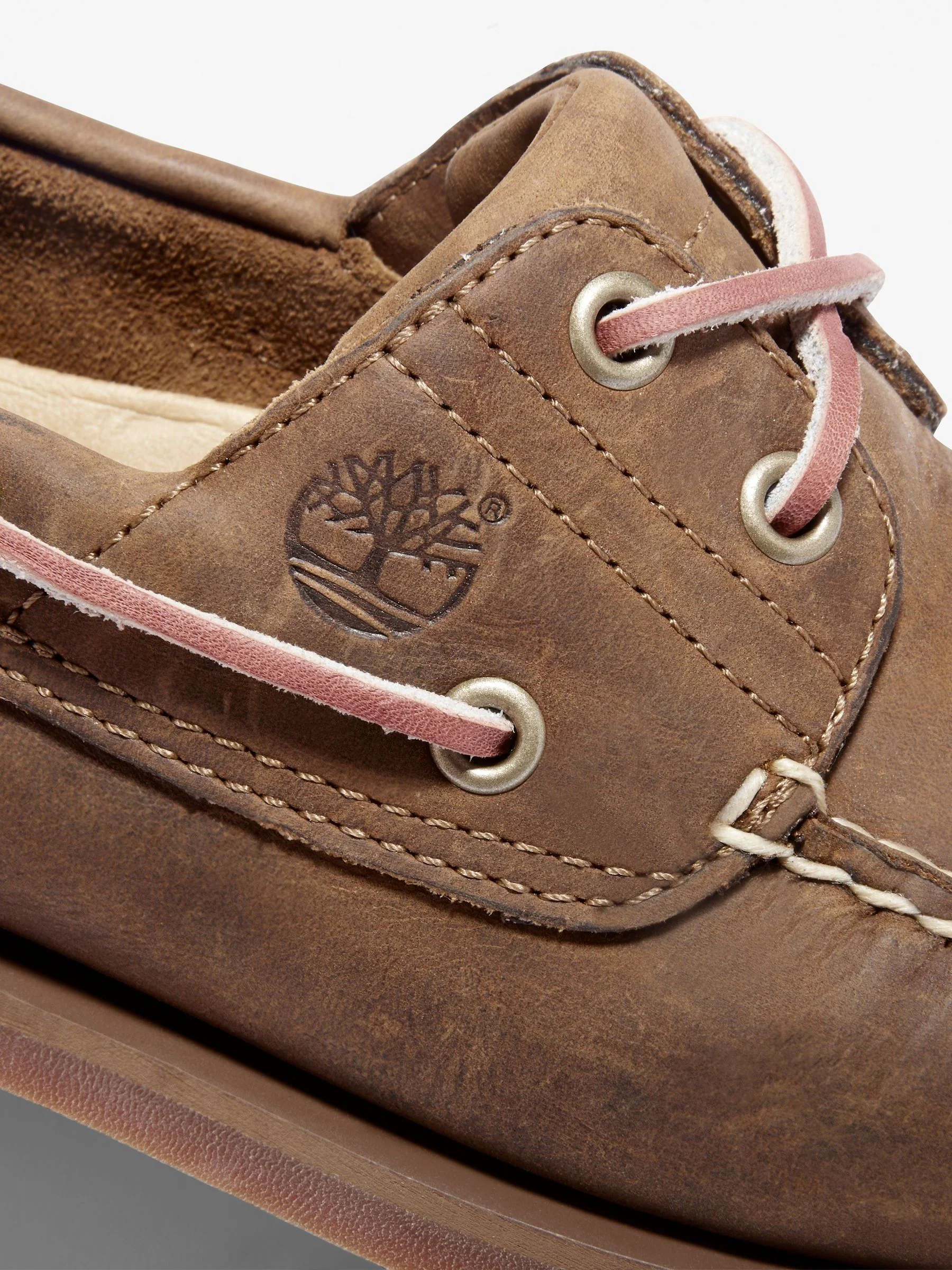 Bruin - Timberland klassieke 2-oogjes bootschoenen