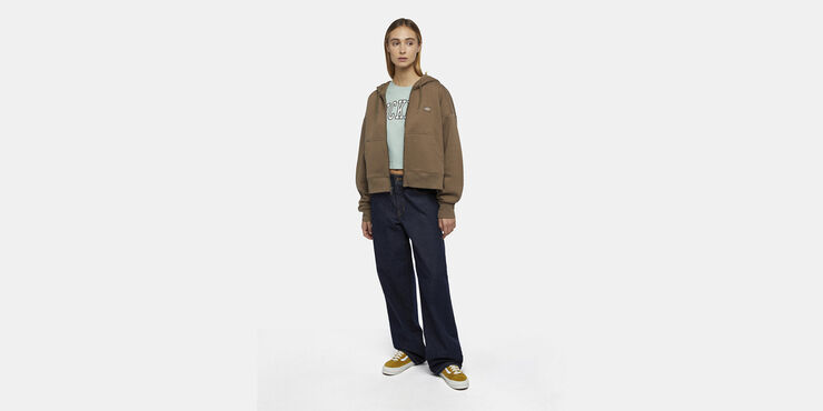 Dickies OAKPORT ZIP HOODIE MUSHROOM Mushroom