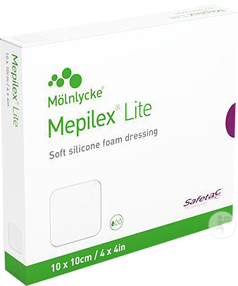 Mepilex Lite Pansement Hydromousse Fin 10x10cm Pièces 5