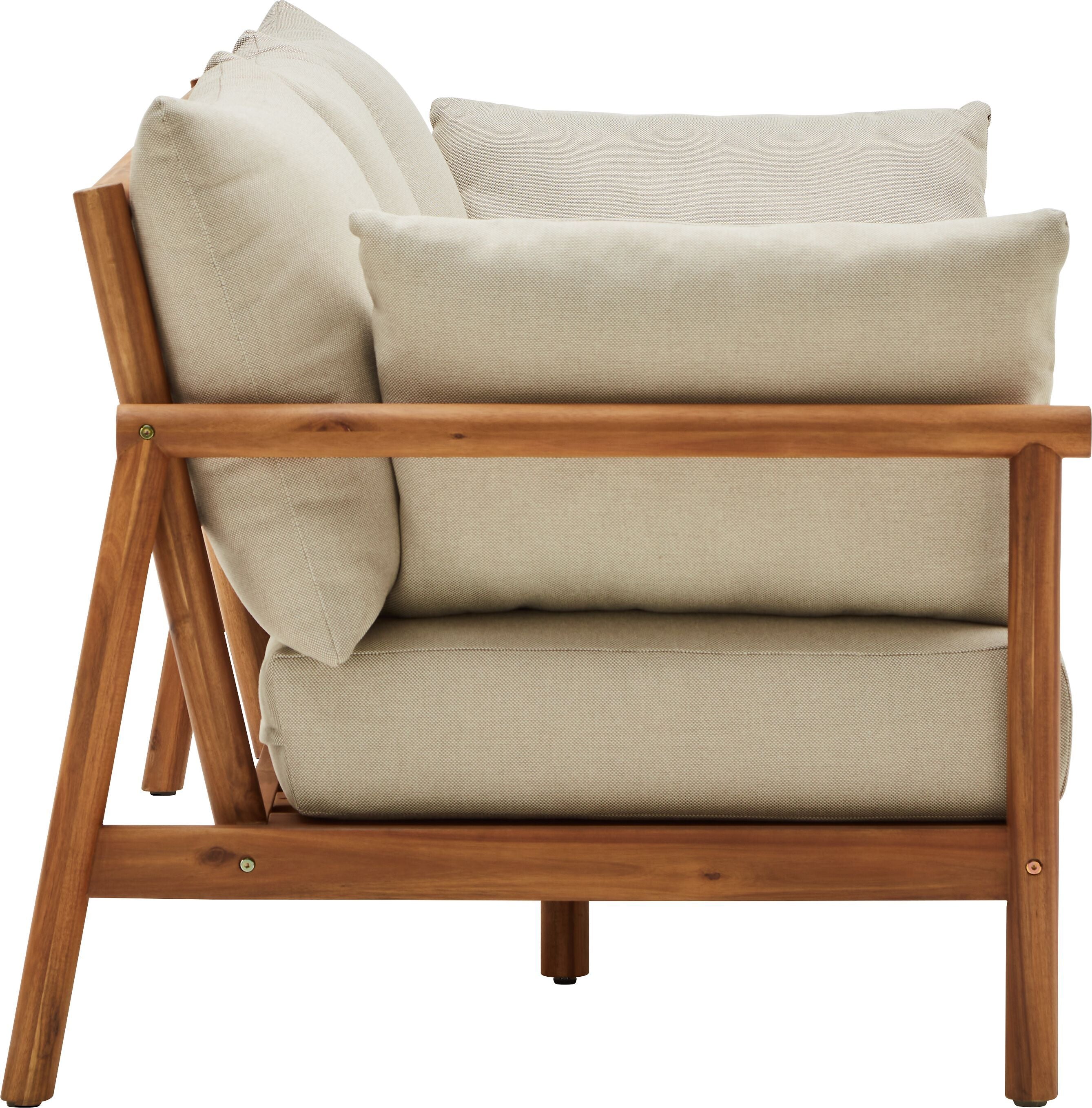 PANAREA Loungesofa - Hellgrau / B: 199.2 cm x T: 87.0 cm x H: 73.0 cm