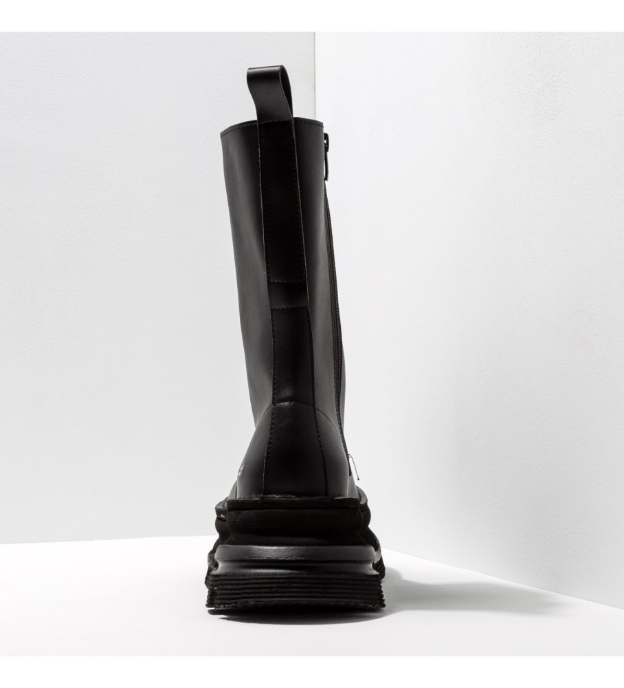 Botas Art Leather 1647 Art Core 2 pretas - altura da plataforma: 6,5 cm