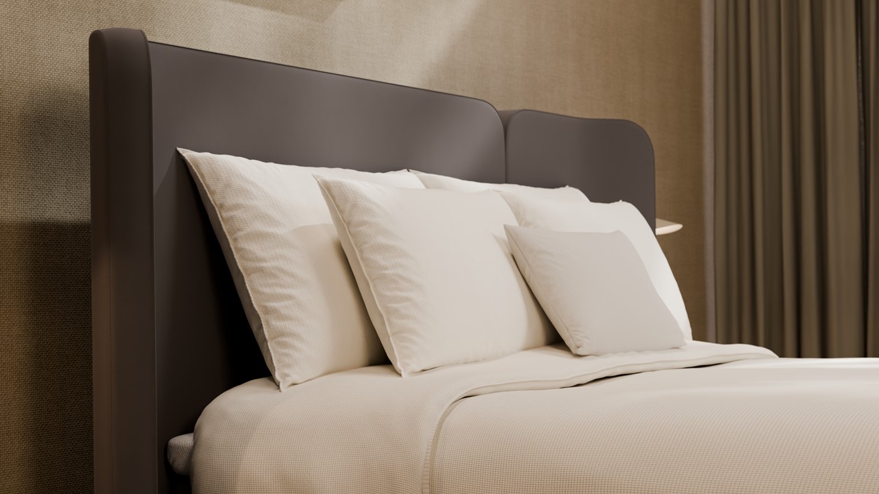 Boxspring Mesa - Soft suede grey