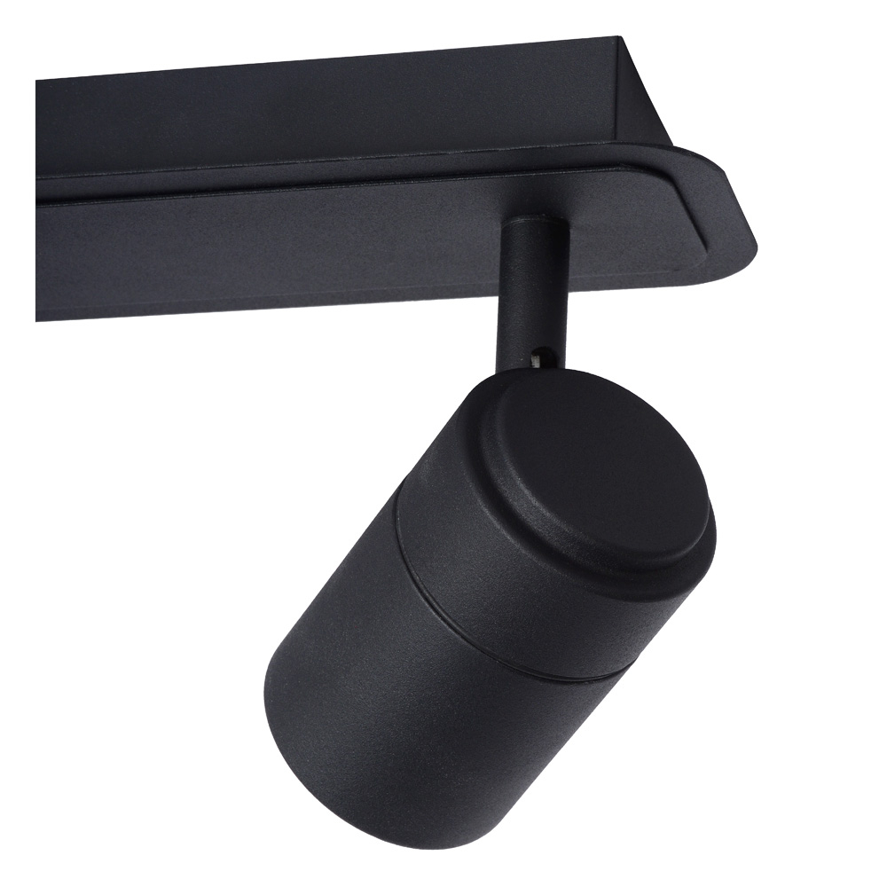 Lucide Lennert plafondlamp 2 spots 5W zwart