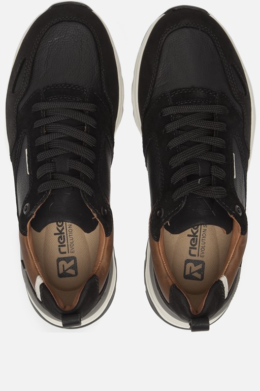 Rieker Evolution Sneakers zwart Leer