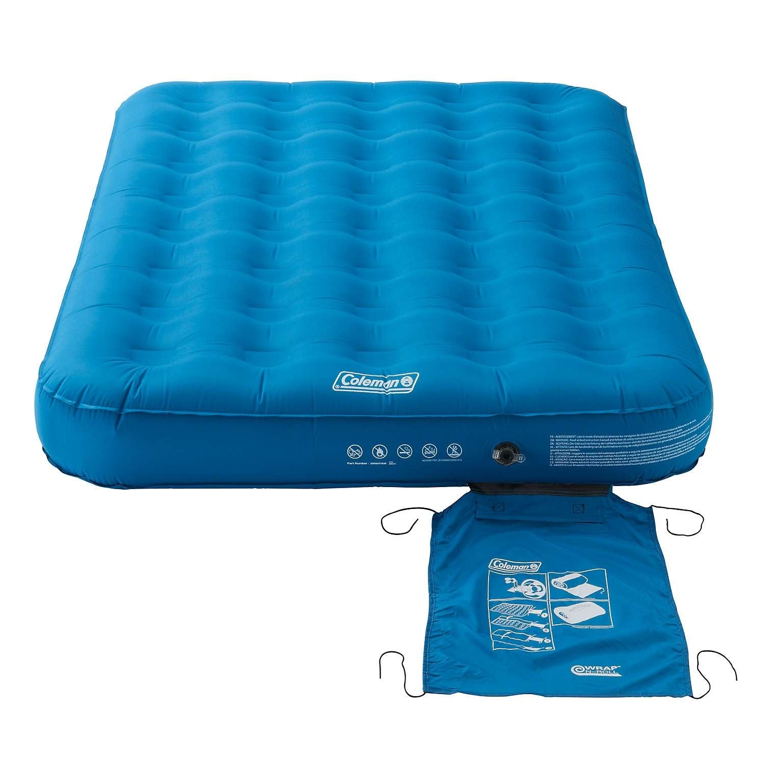 Coleman Luftbett DuraRest Double 198x137x22cm, petrolblau