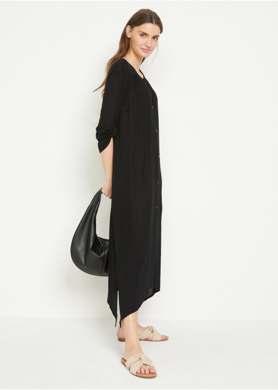 Robe caftan en viscose
