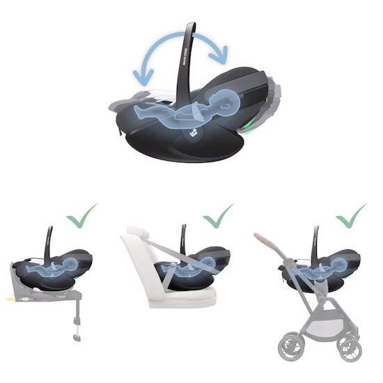 Siège-auto Pebble 360 Pro²   Twillic Graphite        de               Maxi-Cosi