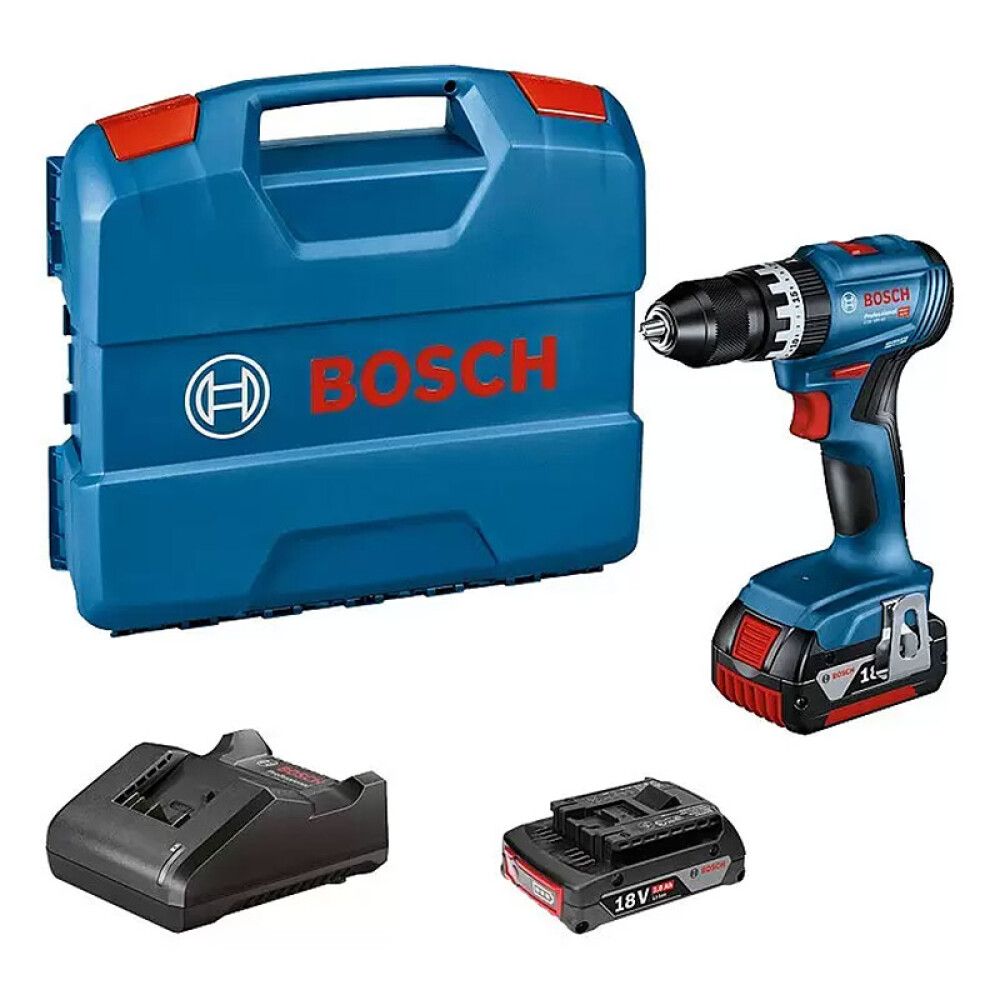 SLAGBORMASKIN BOSCH GSB 18V-45 2+4AH LC