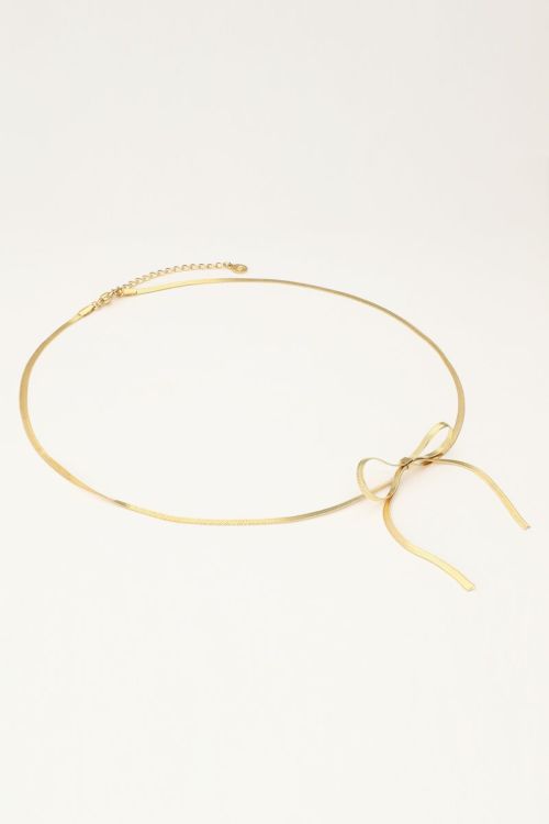 Platte schakelketting met strik