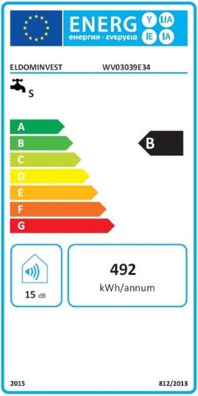 Eldom - Elektrische Boiler - 30 Liter - 1,5 kW - Energielabel B