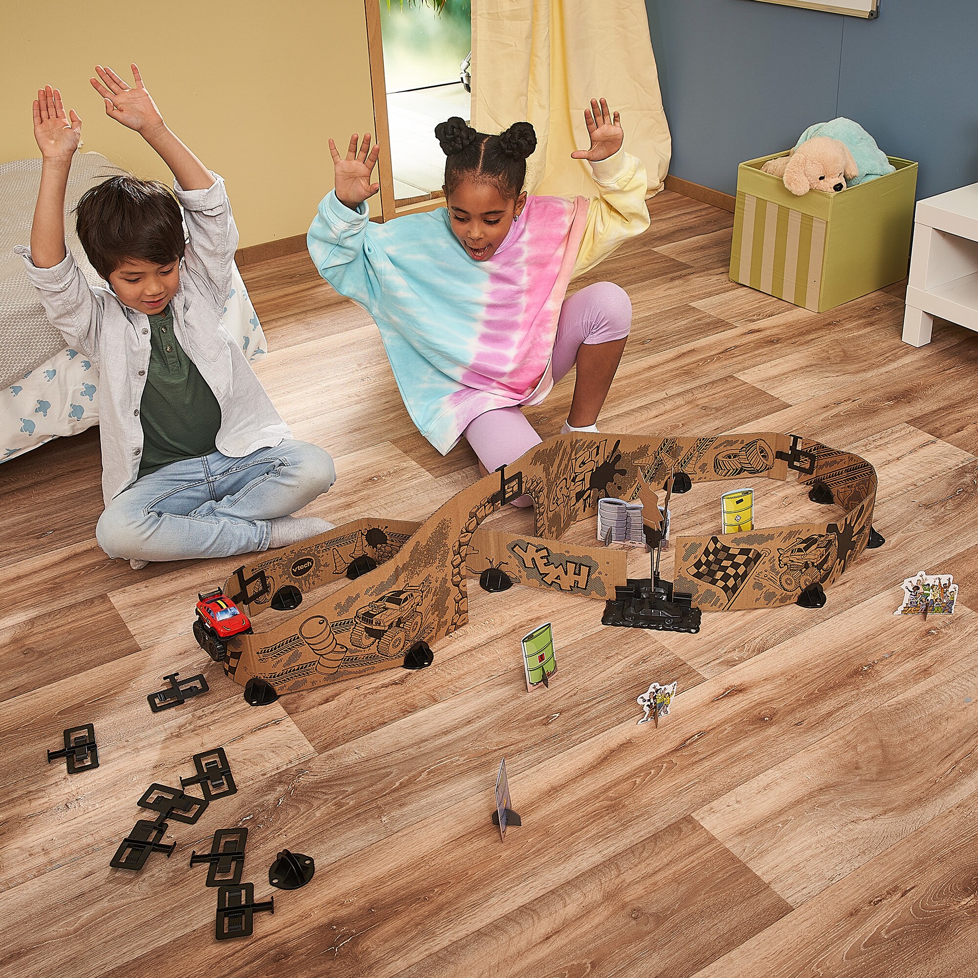 Vtech Bahn Car-Board Racers - Monster-Adventure Set