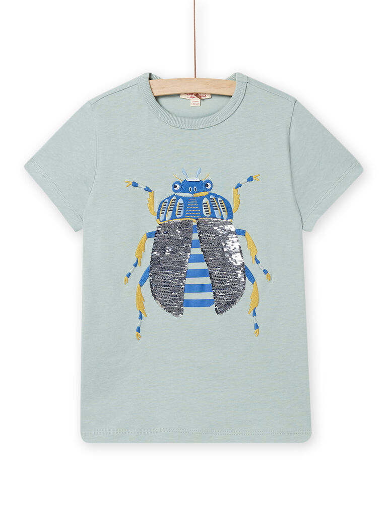 Tee Shirt Manches Courtes Turquoise