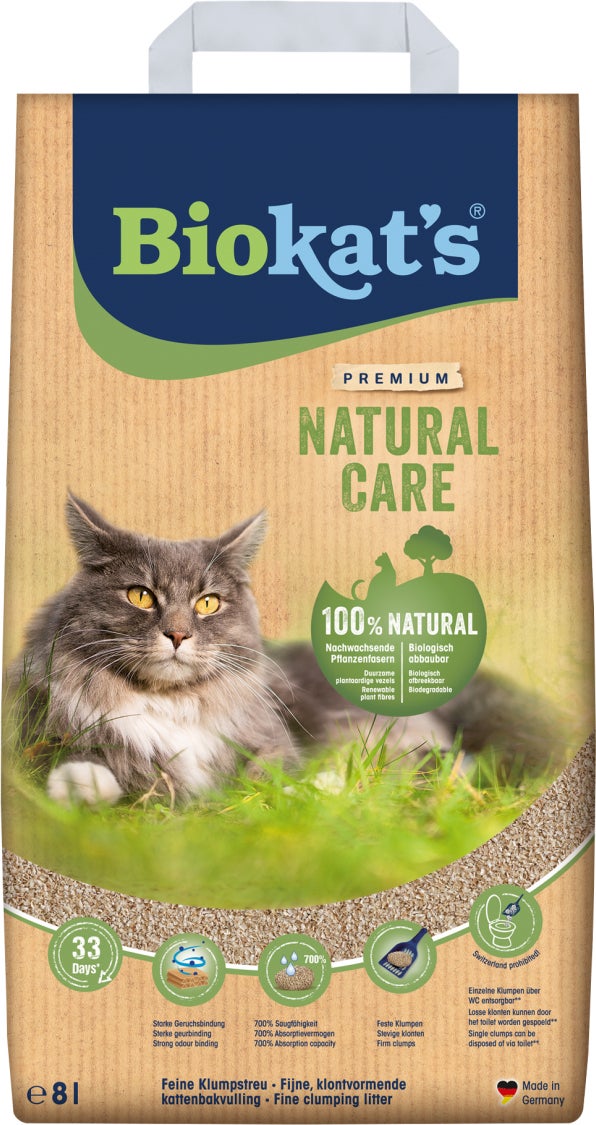 Biokat's Natural Care kattenbakvulling 8 L