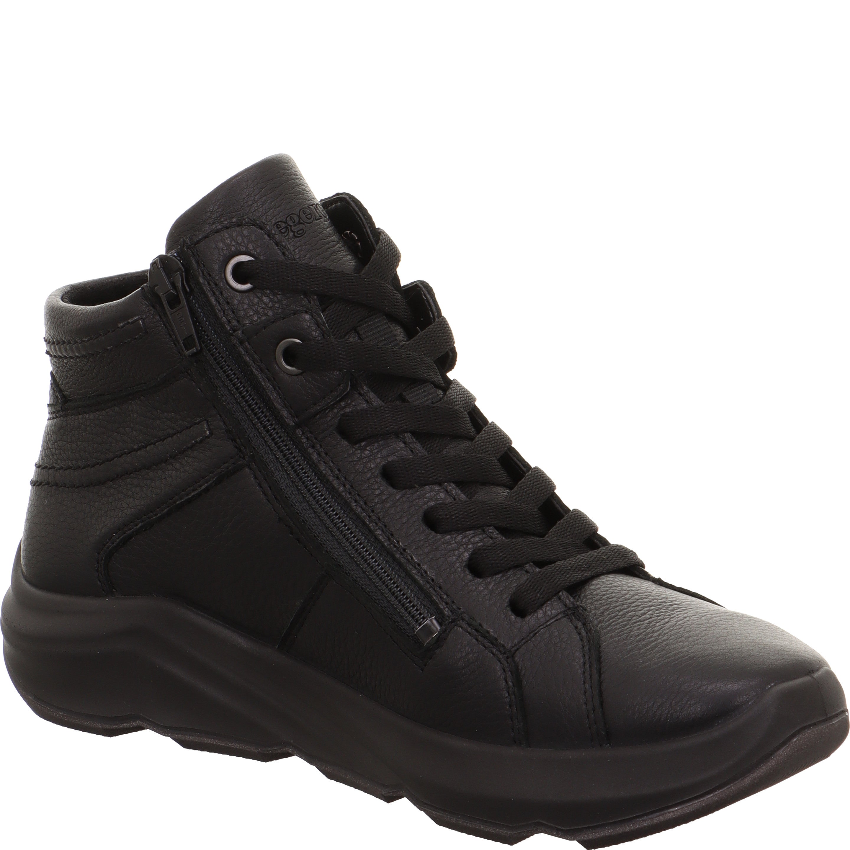 legero BLISS Damen  Sneaker high mit Reißverschluss - Farbe: Schwarz - Größe: 7