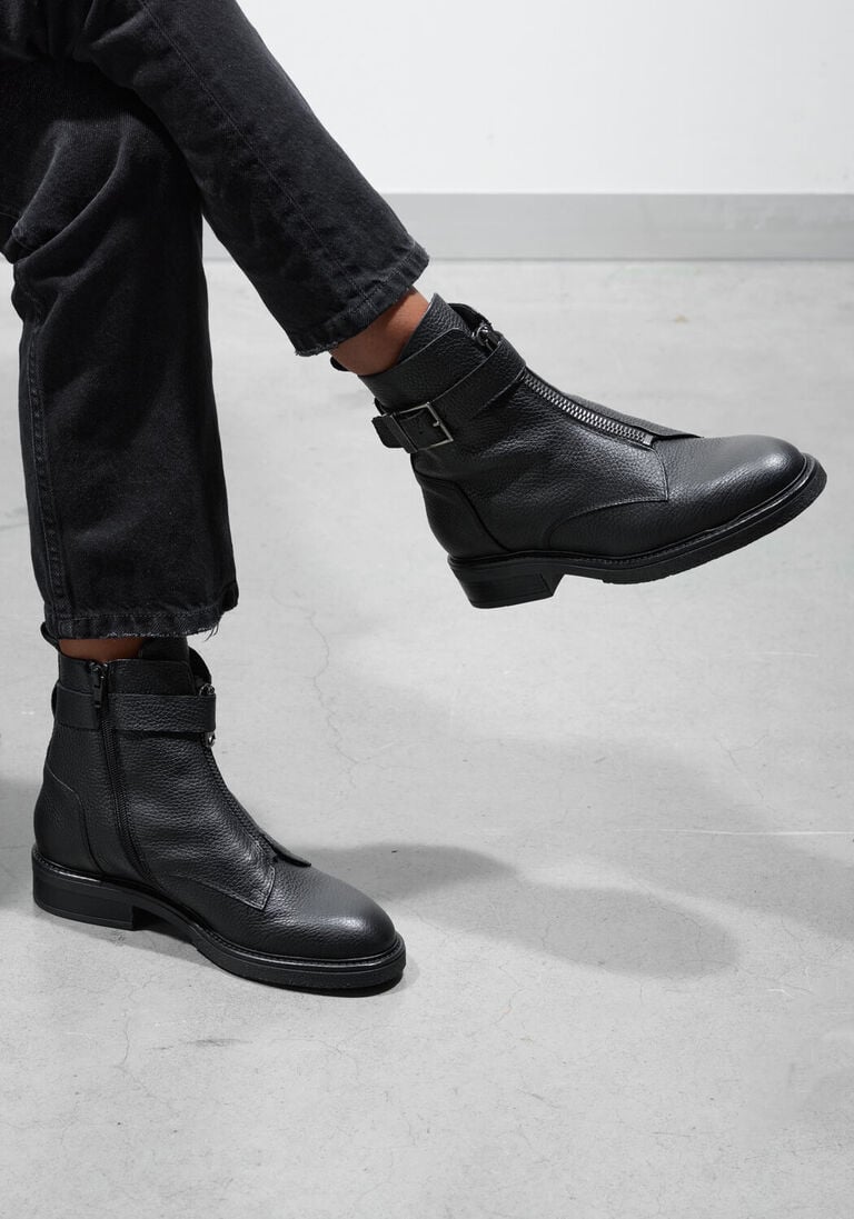 zwarte lina locchi enkelboots 09-223