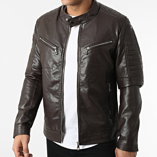 Veste Biker 5113 Marron