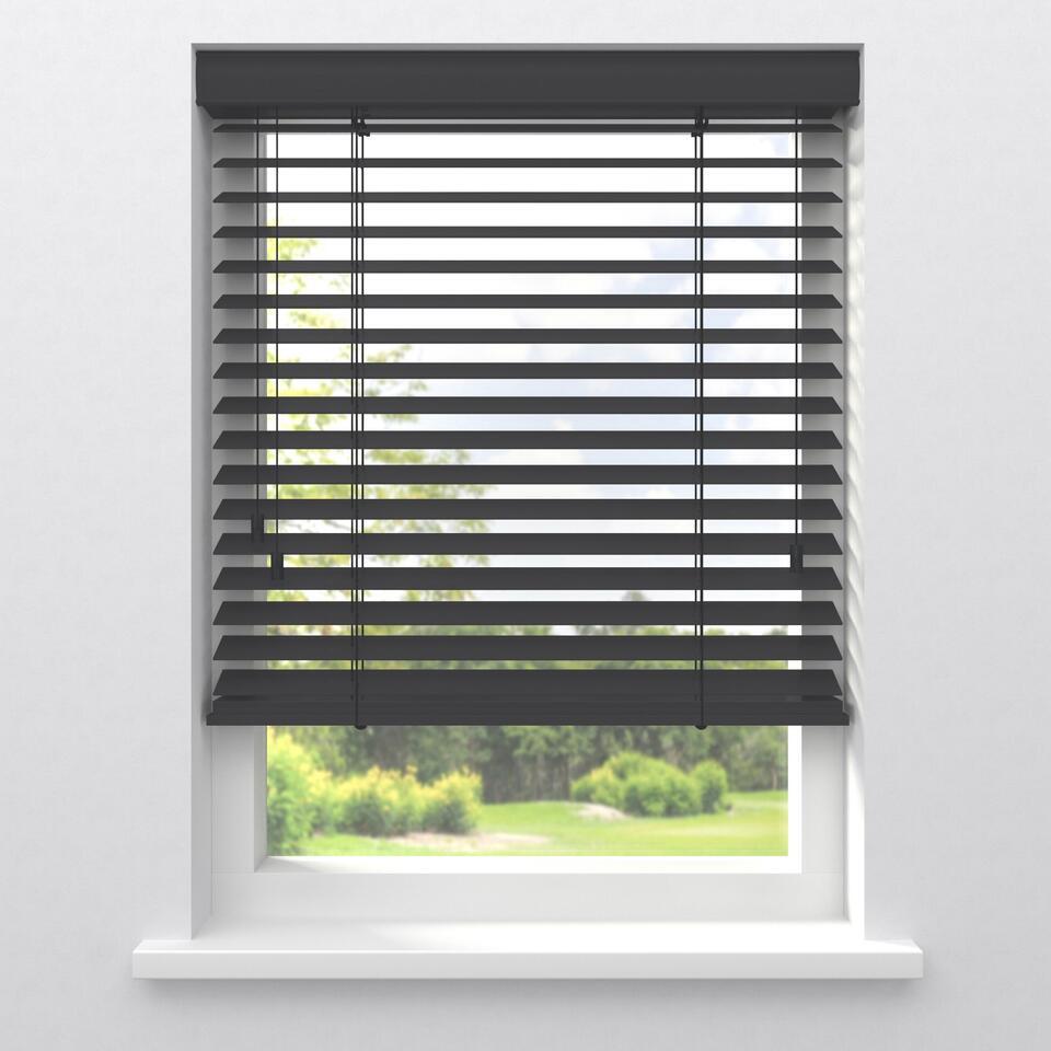 Fenstr Bamboe Jaloezie Tijl Zwart 65mm