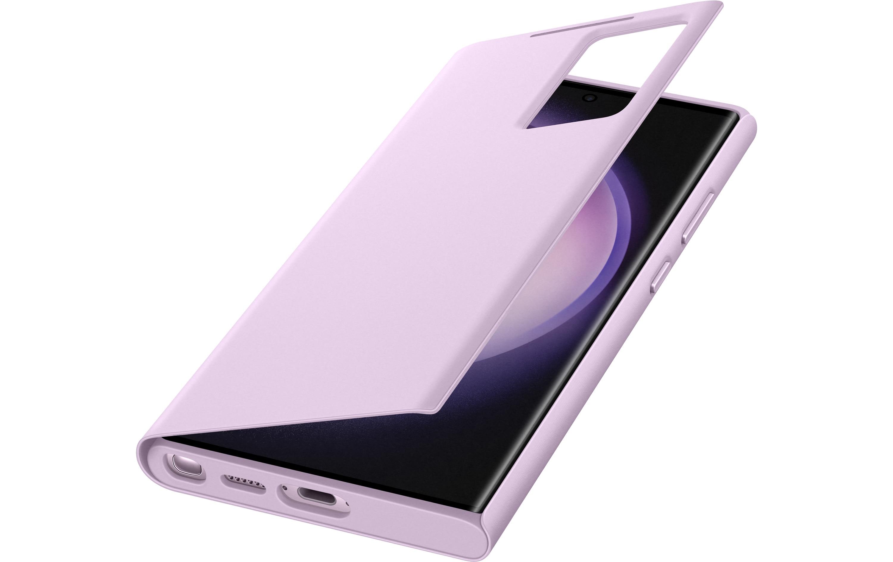 Book Cover Smart View Galaxy S23 Ultra LavendelSchutzhülle mit Touch-Interface für das Samsung Galaxy S23 Ultra