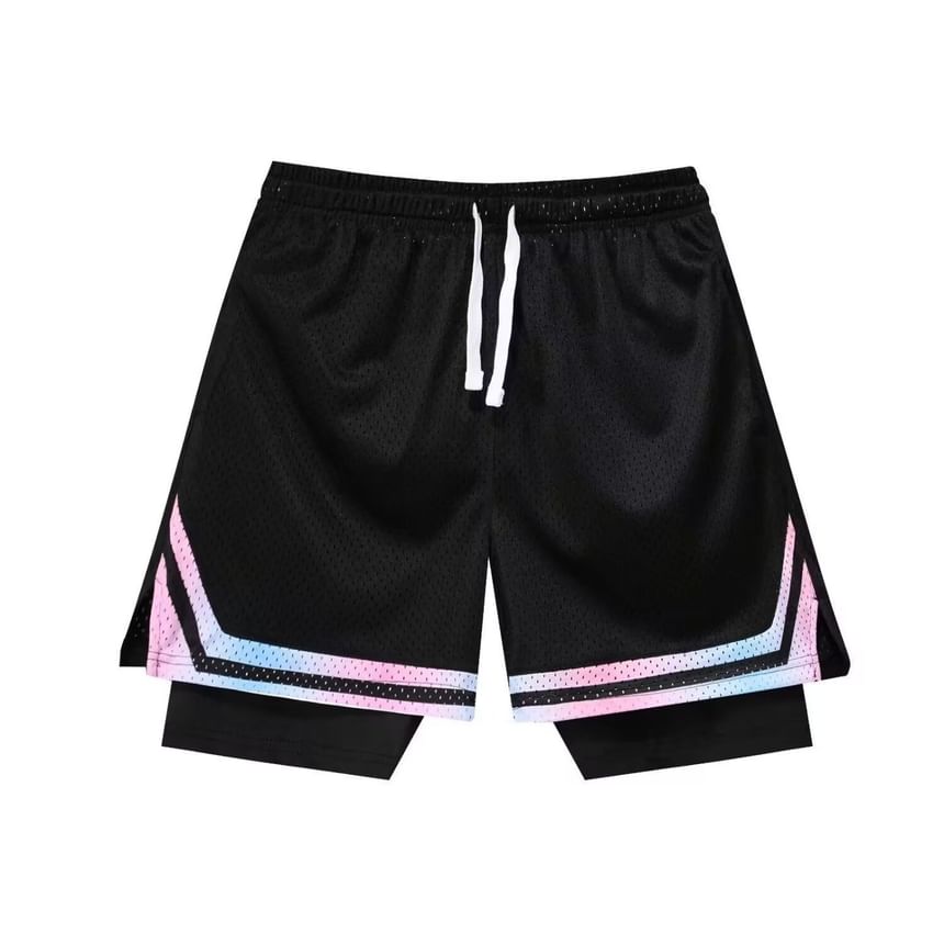 Lingaris - Mock tweedelige joggingbroek met trekkoordtaille