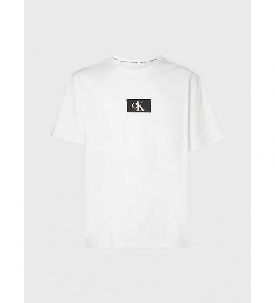 Camisa de descanso branca Calvin Klein