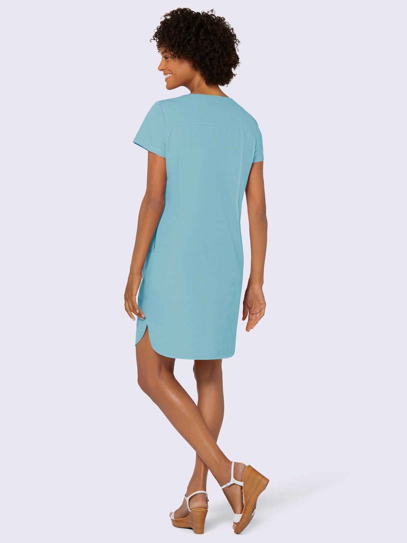 Robe en jean pur coton