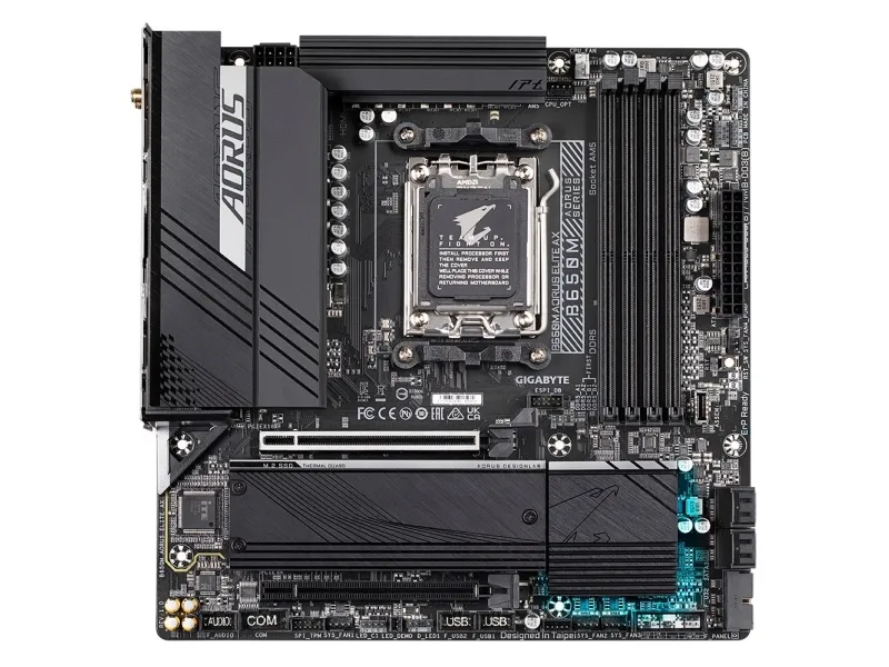 [OUTLET] - Gigabyte B650M AORUS ELITE AX - Bundkort - micro ATX - Socket AM5 - AMD B650 Chipset - USB 3.2 Gen 2, USB-C 3.2 Gen2, USB 3.2 Gen 1, USB-C 3.2 Gen 2x2 - 2.5 Gigabit LAN, Wi-Fi 6E, Bluetooth - onboard grafik (CPU påkrævet) - High Definitio